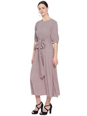 tie front printed maxi dress - 16750821 - Standard Image - 2