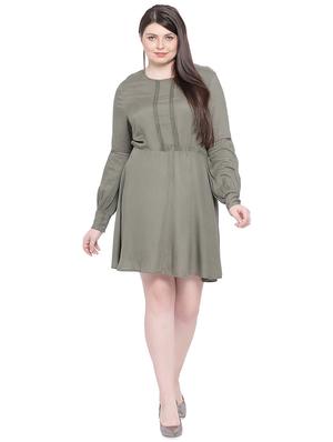 bishop sleeved lace detail a-line dress - 16750826 - Standard Image - 4