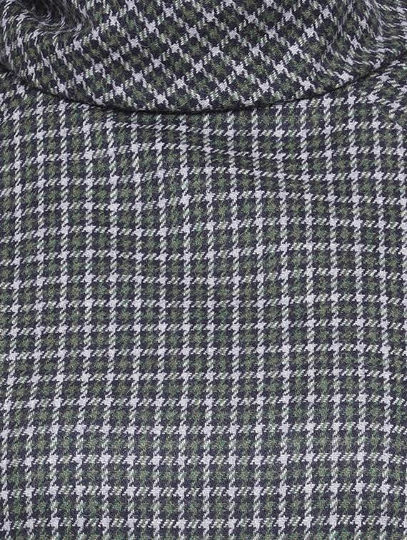 turtle neck checkered a-line dress - 16750837 - Zoom Image - 5
