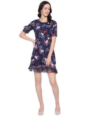 frill detail floral a-line dress - 16750854 - Standard Image - 4