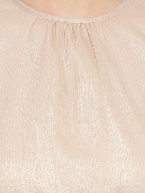 bishop sleeved solid a-line dress - 16750856 - Standard Image - 4