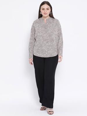 mandarin neck long sleeved top - 16750869 - Standard Image - 4