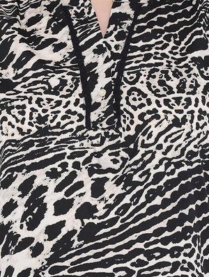 mandarin neck animal top - 16750871 - Standard Image - 5