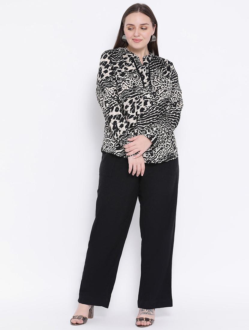 mandarin neck animal top - 16750871 - Zoom Image - 4