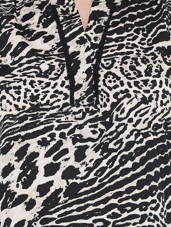 mandarin neck animal top - 16750871 - Zoom Image - 5