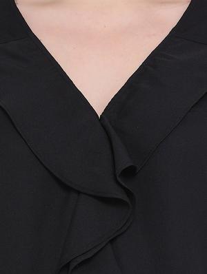 v-neck ruffle detail top - 16750872 - Standard Image - 5