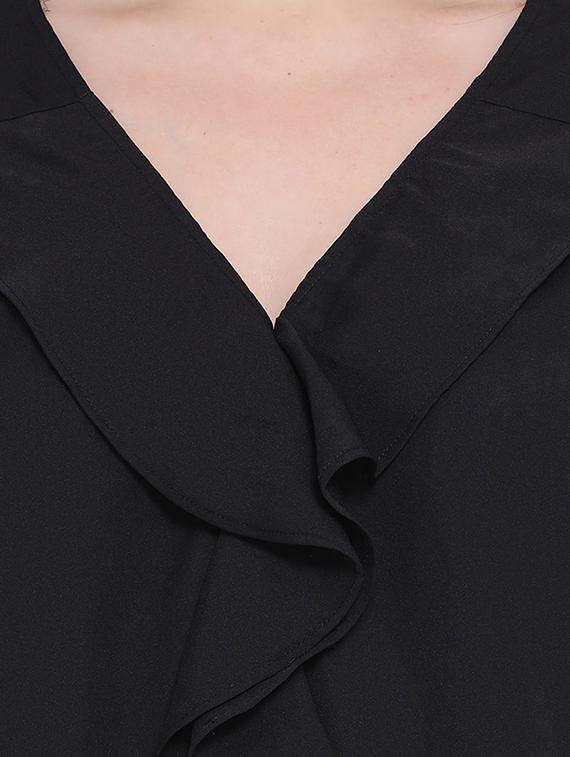 v-neck ruffle detail top - 16750872 - Zoom Image - 5