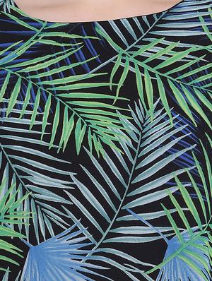 round neck tropical top - 16750877 - Standard Image - 5