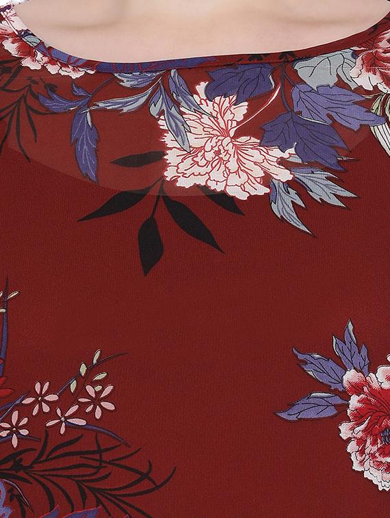 bell sleeved floral top - 16750882 - Zoom Image - 5