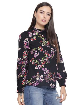 crew neck floral top - 16750883 - Standard Image - 2