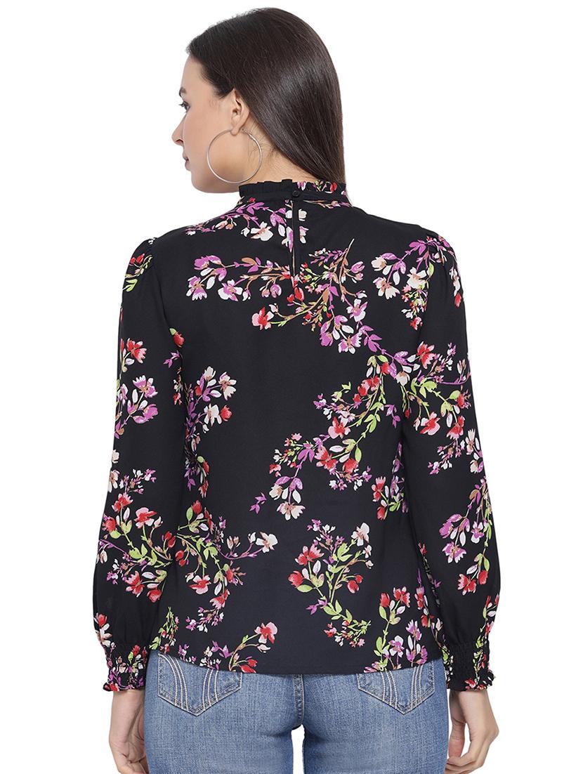 crew neck floral top - 16750883 - Zoom Image - 3