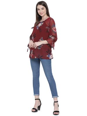 bell sleeved floral top - 16750884 - Standard Image - 4