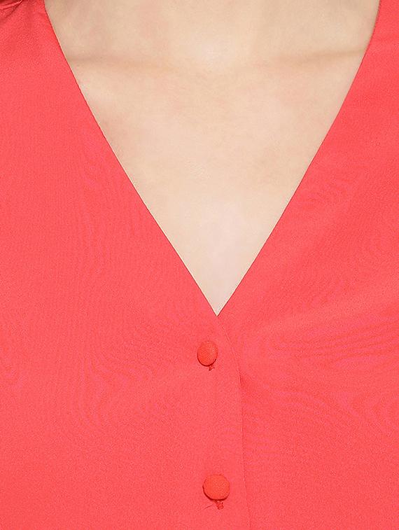 tie knot sleeved solid top - 16750887 - Zoom Image - 5