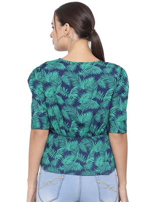 v-neck tropical top - 16750890 - Standard Image - 3