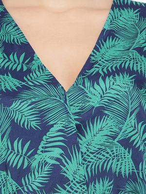 v-neck tropical top - 16750890 - Standard Image - 5