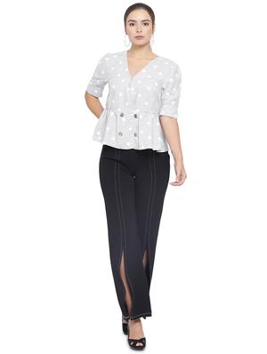 v-neck polka dot top - 16750891 - Standard Image - 4