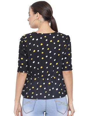 v-neck polka dot top - 16750892 - Standard Image - 3