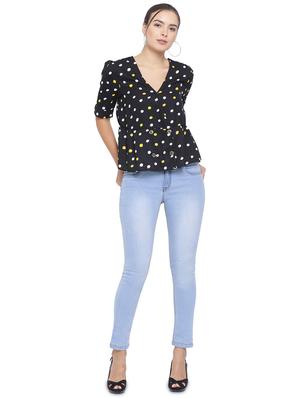 v-neck polka dot top - 16750892 - Standard Image - 4