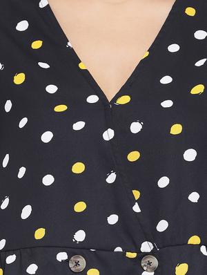 v-neck polka dot top - 16750892 - Standard Image - 5
