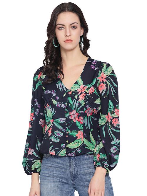 bishop sleeved floral top - 16750894 - Standard Image - 1