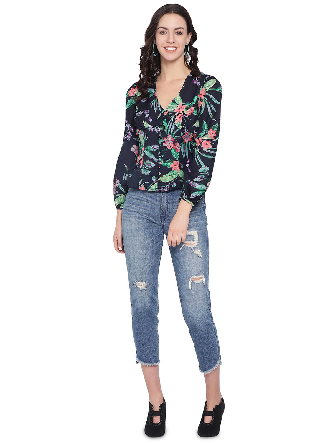 bishop sleeved floral top - 16750894 - Zoom Image - 4