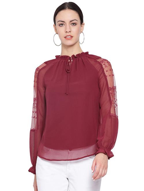 tie up neck solid top - 16750898 - Standard Image - 1