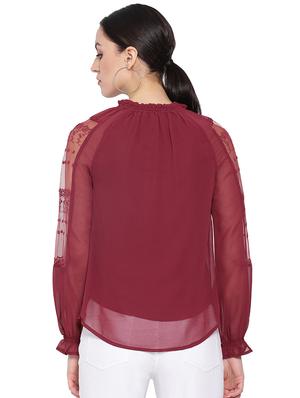 tie up neck solid top - 16750898 - Standard Image - 3