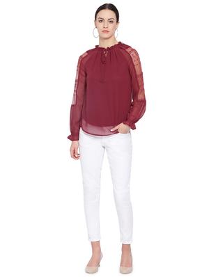 tie up neck solid top - 16750898 - Standard Image - 4