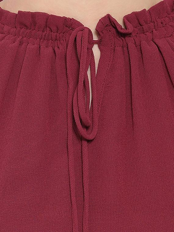 tie up neck solid top - 16750898 - Zoom Image - 5