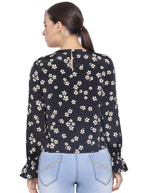 tie font floral top - 16750903 - Standard Image - 3