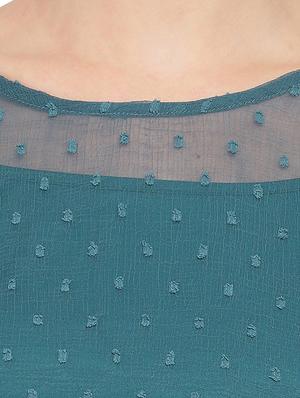 tie knot sleeved sheer top - 16750908 - Standard Image - 5