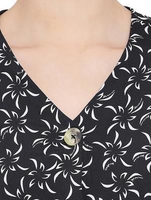 tie knot sleeved floral top - 16750909 - Standard Image - 5