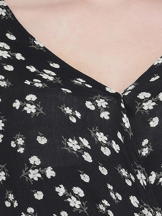 tie front floral top - 16750912 - Zoom Image - 5