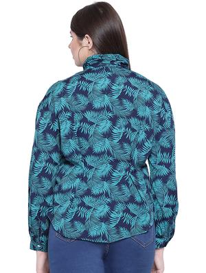 tie up neck tropical top - 16750927 - Standard Image - 3
