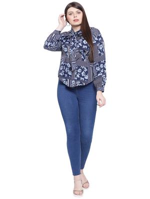 tie up neck floral top - 16750928 - Standard Image - 4