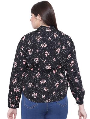 tie up neck floral top - 16750929 - Standard Image - 3