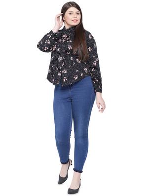 tie up neck floral top - 16750929 - Standard Image - 4