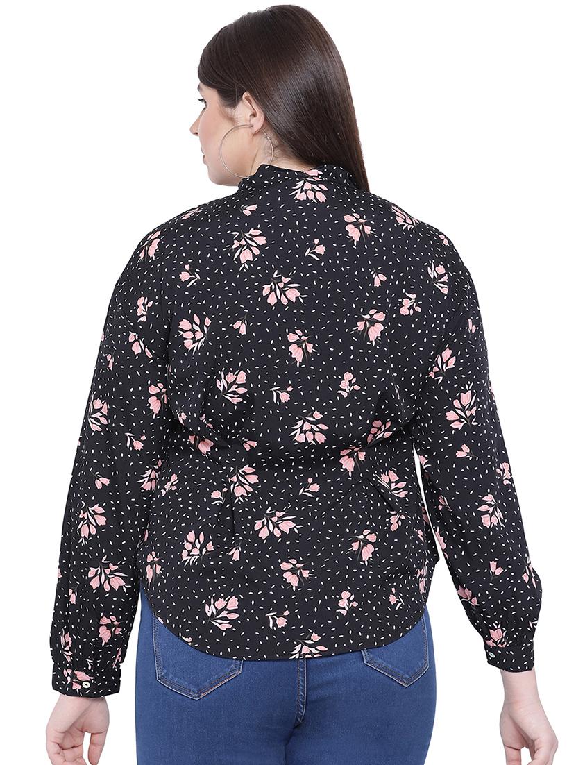 tie up neck floral top - 16750929 - Zoom Image - 3