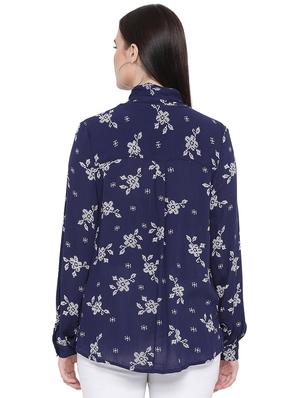 tie up neck floral top - 16750932 - Standard Image - 3