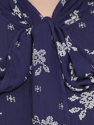 tie up neck floral top - 16750932 - Standard Image - 5