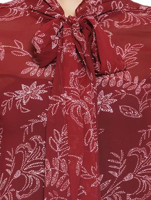 tie up neck floral top - 16750935 - Standard Image - 5