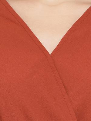 bishop sleeved solid crop top - 16750939 - Standard Image - 5