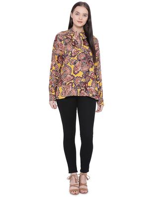 tie up neck paisley top - 16750943 - Standard Image - 4