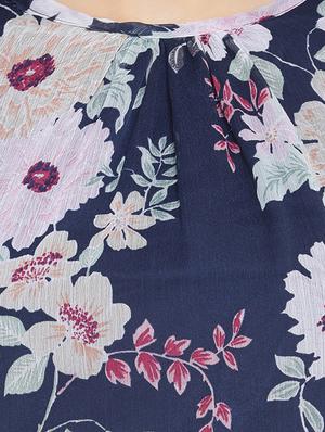 round neck floral top - 16750950 - Standard Image - 5