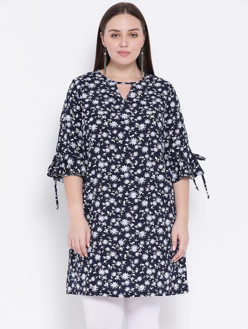 bell sleeved floral tunic - 16750969 - Standard Image - 1