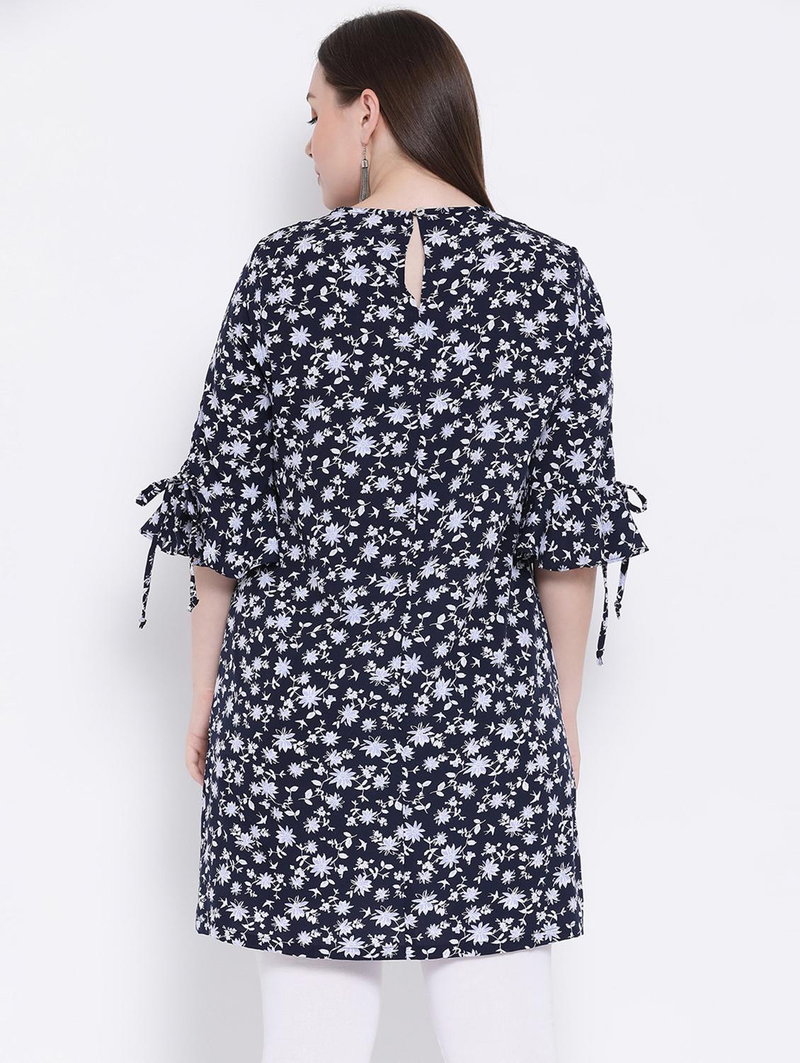bell sleeved floral tunic - 16750969 - Zoom Image - 3
