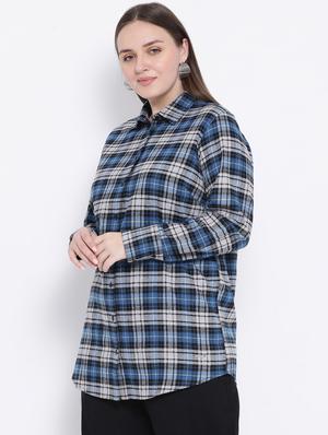 long sleeved checkered shirt - 16750977 - Standard Image - 2