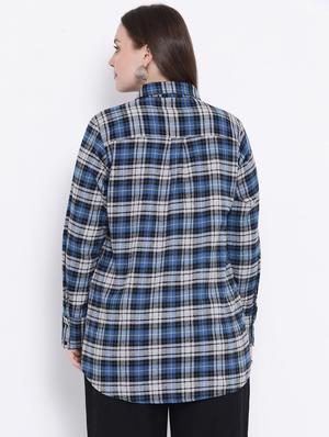long sleeved checkered shirt - 16750977 - Standard Image - 3