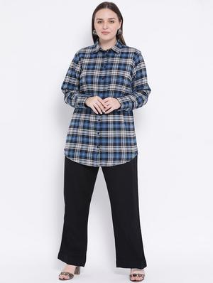long sleeved checkered shirt - 16750977 - Standard Image - 4