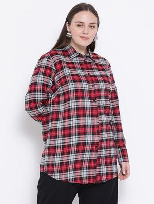 long sleeved checkered shirt - 16750978 - Standard Image - 2